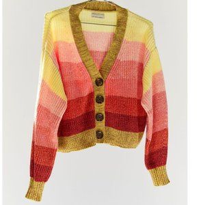 ⭐️ 🌻 Turner Ribbed Button-Down Boho Peasant Hipster Hippie Deco Modern Sweater